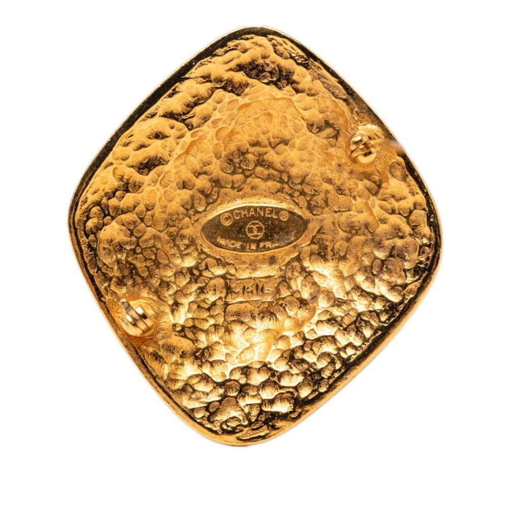 CHANEL Authentic Gold Logo Brooch - Picture 3 of 3